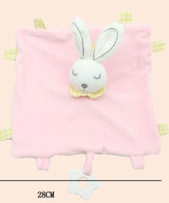 Alternative view of Manta de Apego con Sonajero Rosa