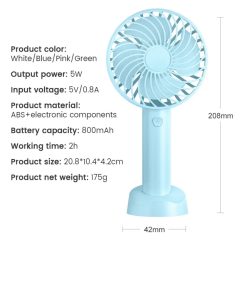 Alternative view of Ventilador Portátil con Pie