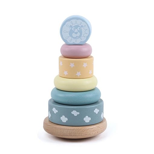 Torre Apilable con Aros Pastel
