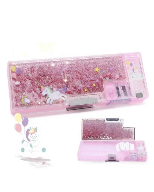 Cartuchera con Sacapuntas Unicornio Multifuncion