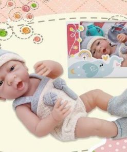 Bebe Newborn 40 cm Con Ropa y Accesorios Rosa