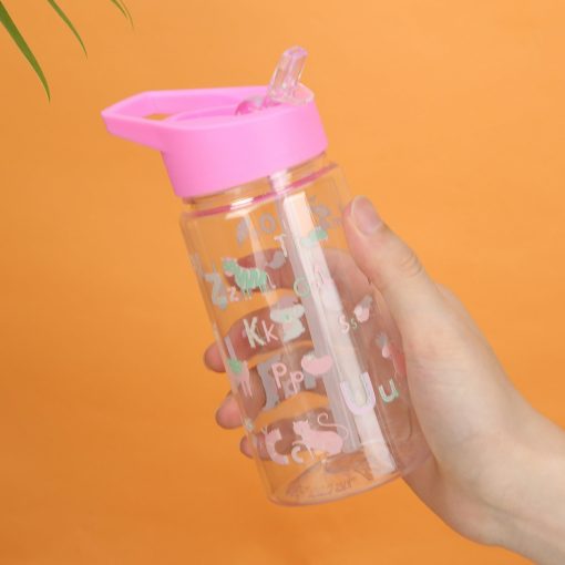 Botella de Agua Infantil 500 ml Rosa