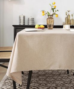 Mantel Rectangular Beige 140 x 220