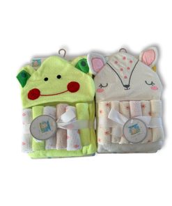 Alternative view of Set de Toalla de Bebé con Capucha + 6 Babitas