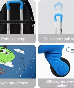 Alternative view of Valija Infantil Ruedas Rigida Dino