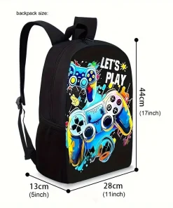 Alternative view of Mochila Gamer mas cartuchera y lunchera