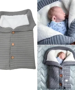 Saco Cobrertor con Corderito Gris