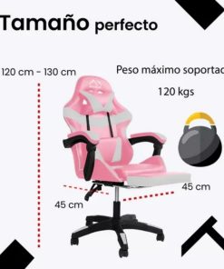 Alternative view of Silla Gamer Rosa