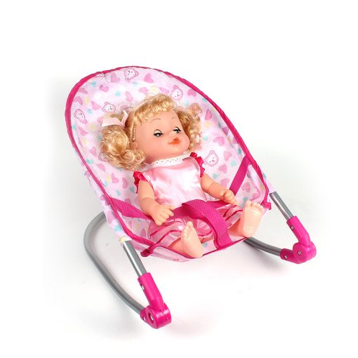 Set de  7 piezas de Juguete Bebe coche, Baby Silla , Practicuna , Silla , Jumper, Hamaca