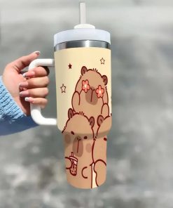 Alternative view of Jarra Vaso Capibara acero inoxidable Termico