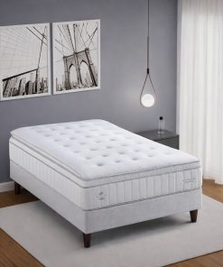 Conjunto Sommier Resorte Pocket 2 plazas Linea Cesar