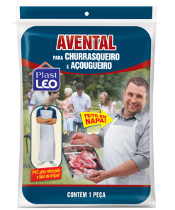 Delantal de napa blanca para parrilleros y carnicerias