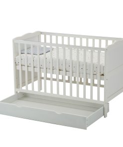 Cuna de Madera Maciza Convertible Fácil de Usar